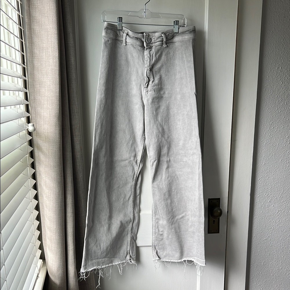 Zara marine Wide-Leg Jeans
